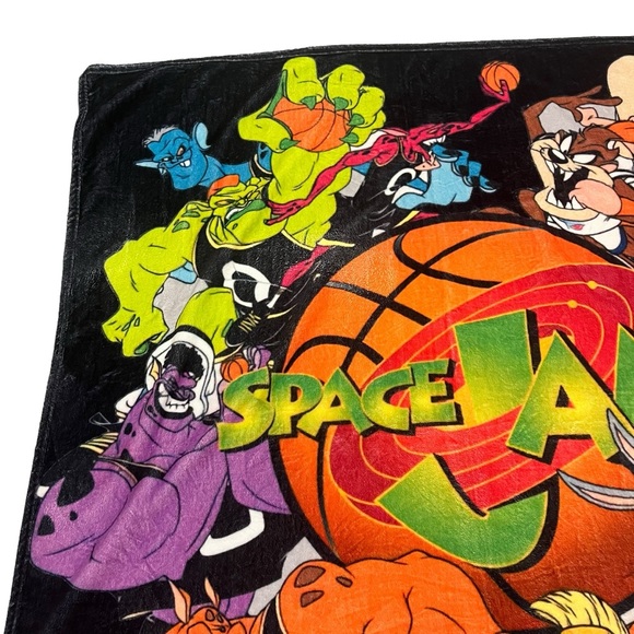 Vintage Space Jam Warner Brothers 49x57 Soft Throw Blanket - Picture 5 of 9